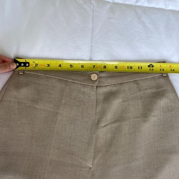 Beige Wide Leg Pants - Picture 9 of 12